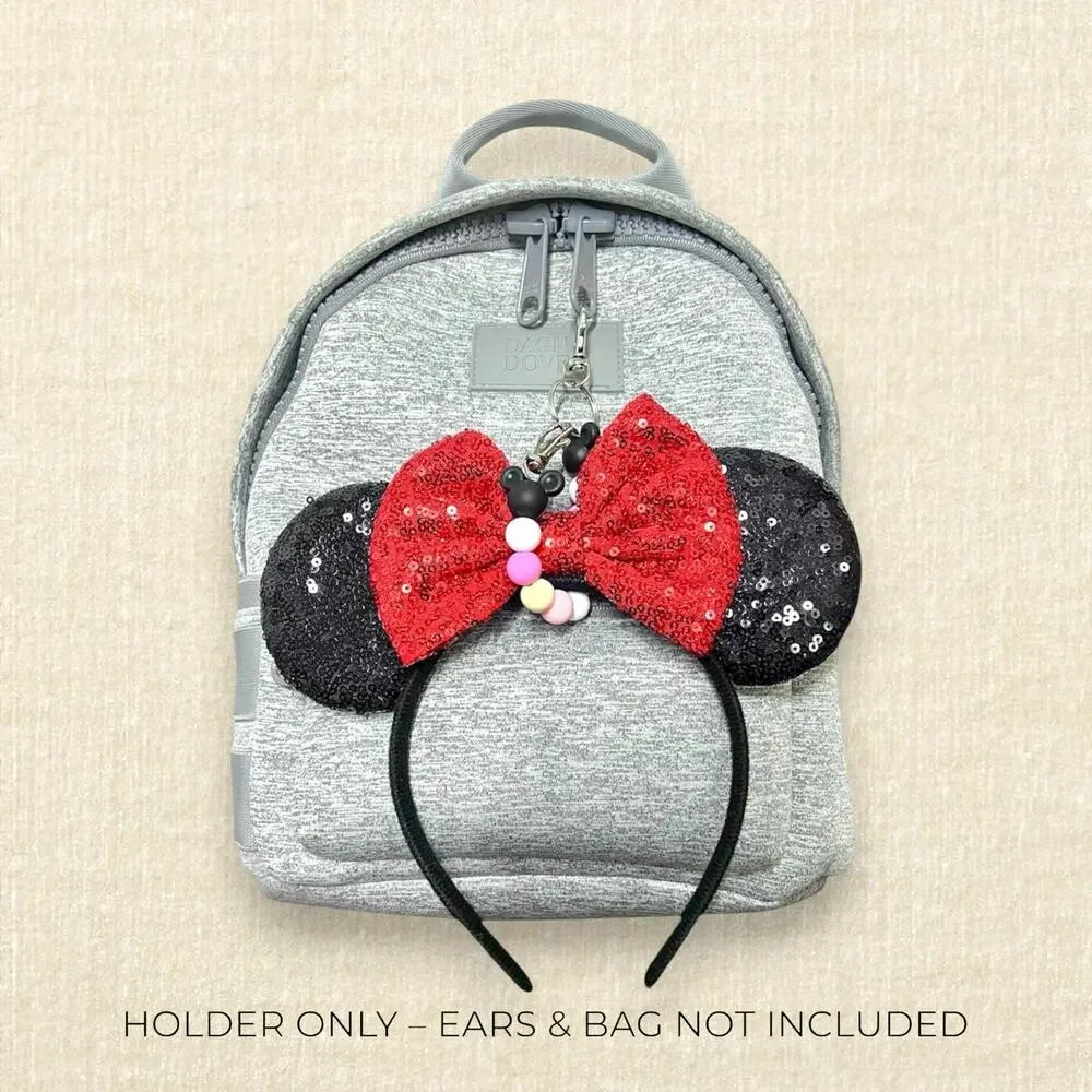 Blush Pink Mouse Ears Holder | Disney-Inspired Minnie Ear Holder | Park Bag Clip
